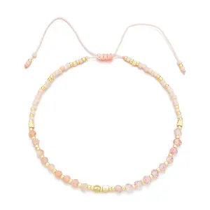 Macrame Bead Bracelet Cute Design Small Size Japanese Seed Beads Miyuki Handmade Macrame Adjustable Bracelet Women