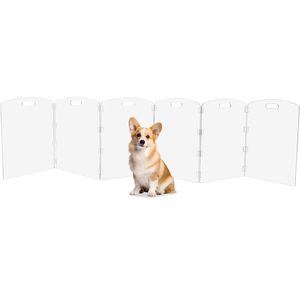 Puerta Plegable de Cuatro Paneles de Acrílico Moderno de Alta Transmitancia para Mascotas, para Interiores, Escaleras y Pasillos, con Botón de Cierre - Product Image 5