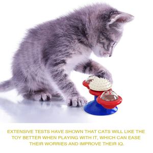 Juguetes para Gatos, Juguetes Giratorios con Menta, Molinos de Viento Giratorios, Juguetes Interactivos para Gatos para Aliviar el Aburrimiento - Product Image 5