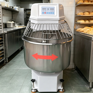 Pétrin de boulangerie 50 kg, mélangeur à spirale robuste <span class=keywords><strong>pour</strong></span> la préparation de pâtes à pain, biscuits et pizzas - Product Image 1
