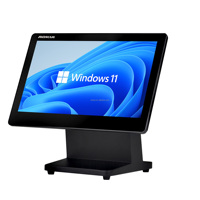 Système de point de vente (POS) tactile double AK-745TD tout-en-un avec écran de 14/15,6 pouces