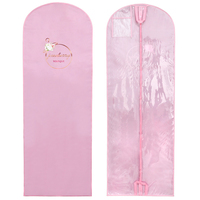 Housse de costume de mariage personnalisée en tissu non tissé blanc écologique avec fermeture éclair pliable