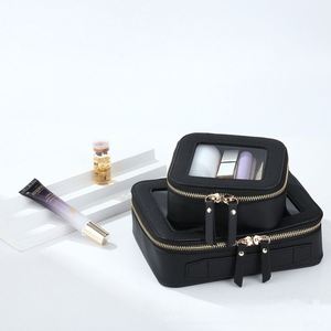 Caja de Almacenamiento de Cosméticos Transparente de PVC con Cierre, Gran Capacidad, Asa Suave, Impermeable, para Viaje, Venta Caliente de Fábrica - Product Image 2