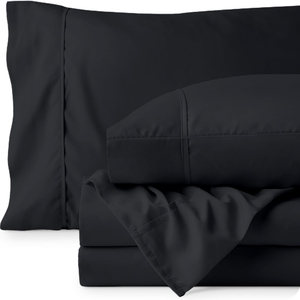 Twin XL 4 Pcs 100% Polyester 300tc Bed <strong>Sheets</strong> <strong>Set</strong> 15" Deep Pocket Fitted <strong>Sheet</strong> Pillowcases Anti-Dust Mite Eco-Friendly Super - Product Image 1