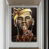Lebron James Super basketball Star Champion Kings pittura Poster Art Light Canvas Home Room stampa murale Decor