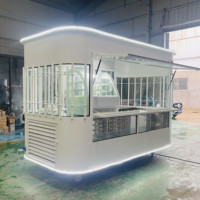 2025 nouveauté vente chaude sortie d'usine mobile café lait thé lait lait de soja jus frais légumes fruits salade voiture chariot