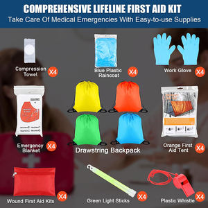 Personne <span class=keywords><strong>Kit</strong></span> de survie d'urgence 72H sac tremblement de terre pour famille ouragans feux de forêt inondations Camping préparation aux catastrophes aller sac - Product Image 2