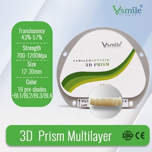 Bloc en céramique de zircone Vsmile HappyZir pour laboratoire dentaire, système ouvert <span class=keywords><strong>CAD</strong></span>/CAM, taille 10 mm, garantie 5 ans, certifié CE - Product Image 6