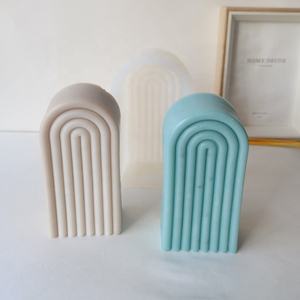 Silikon Kerzen form U-förmige Regenbogen brücke Bogen DIY Kerze Aroma therapie Seifen kuchen Formen - Product Image 2