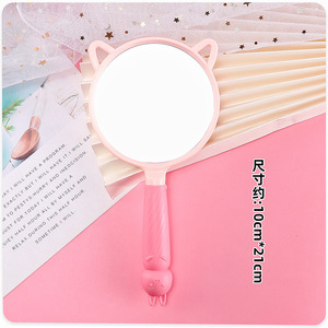 Custom Logo Square Handheld Makeup <b>Mirror</b> Portable Plastic Handle Cosmetic <b>Mirror</b> for Women - Product Image 5