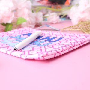 Borsa Cosmetica Portatile Personalizzata in Tela di Cotone Ecologica con Cerniera, Logo Personalizzato, Riutilizzabile, Multicolore, Promozionale per Articoli da Toilette - Product Image 3