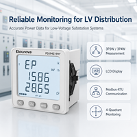 Compteur de puissance LV pour montage sur panneau 96x96, Modbus RS485, surveillance des harmoniques