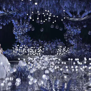 Hiện đại Nordic dẫn đèn sàn với độc đáo bong bóng bóng đứng thiết kế mới cho phòng khách hoặc trang trí đám cưới - Product Image 2