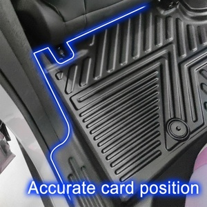 พรมปูพื้นรถยนต์ TPE 5D คุณภาพสูง ตกแต่งสวยงาม ทำความสะอาดง่าย สีดำ หนา 3.5 มม. สำหรับ BYD Atto 2 - Product Image 4