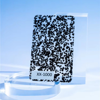 Feuille acrylique/feuille de plastique PMMA découpée au laser, étoiles multicolores scintillantes, épaisseur personnalisée 3MM 5MM 8MM