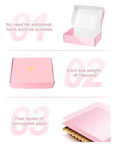 Cajas de Cartón Corrugado Ecológicas al por Mayor, Caja de Envío Personalizada con Estampado en Relieve, Caja de Envío Biodegradable - Product Image 4