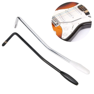 Bras de trémolo de guitare personnalisé Whammy Bar pour Squier <span class=keywords><strong>Strat</strong></span> Black/White Tip - Product Image 2