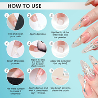 Kit de poudre à ongles VOFINE Custom VE-8D, poudre acrylique pour ongles, sans TPO, sans HEMA, poudre acrylique en vrac, ensemble de poudre à tremper