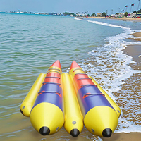 Bateau banane gonflable pour sports nautiques d'été, en PVC 09mm, double tube, tractable, pour piscine et plage, U-Rides CE