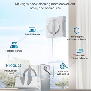 หุ่นยนต์ทำความสะอาดกระจกอัจฉริยะ ECOVACS W2 PRO OMNI พร้อมแท่น OMNI อเนกประสงค์ ควบคุมผ่านแอป ทำงานอัตโนมัติเต็มรูปแบบสำหรับบ้าน - Product Image 3