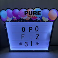 Panneau LED personnalisé avec logo, lettres lumineuses pour boîte de nuit, panneau de messages VIP, lettres interchangeables, panneau de service de bouteilles en acrylique, présentoir de bouteilles