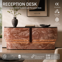 Buffet en bois rose multifonctionnel de style Wabi-Sabi, luxe léger et moderne, pour hall d'hôtel, villa, salon, décoration, bureau d'accueil