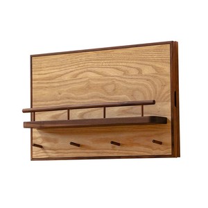 Bán buôn gỗ sáng tạo Treo Tường Hộp đồng hồ điện thép không gỉ móc áo kệ cho phòng khách trang trí nội thất vật liệu kim loại - Product Image 2