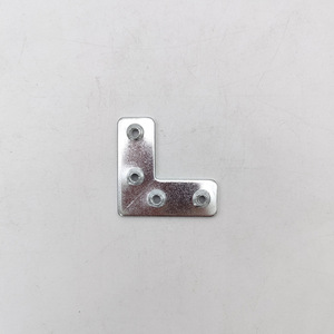 Support d'angle en aluminium 45x17mm, fixation à angle droit 90 degrés, connecteur de quincaillerie pour meubles et armoires - Product Image 3