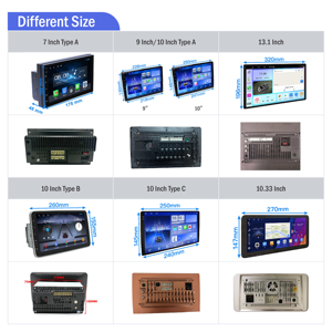 Autoradio double DIN 7/9/10/10.33/13.1 pouces, autoradio Android 2 DIN, autoradio, lecteur DVD de voiture, GPS, navigation, CarPlay, DSP - Product Image 2