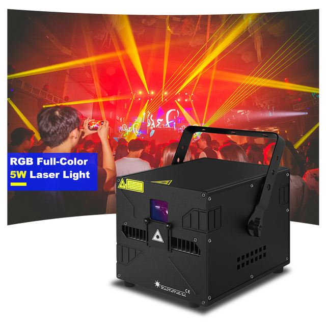 SHTX Factory Direct 5W/6W/RGB Full Color Mini Laser Light Wireless APP Control for Dj Disco Party Wedding Stage Laser Light