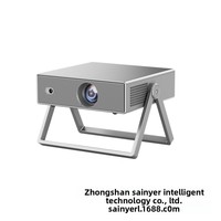 Mini-projecteur portable Android 1080P ultra-clair pour cinéma maison, modèle privé, compatible téléphone portable sans fil, pour l'international