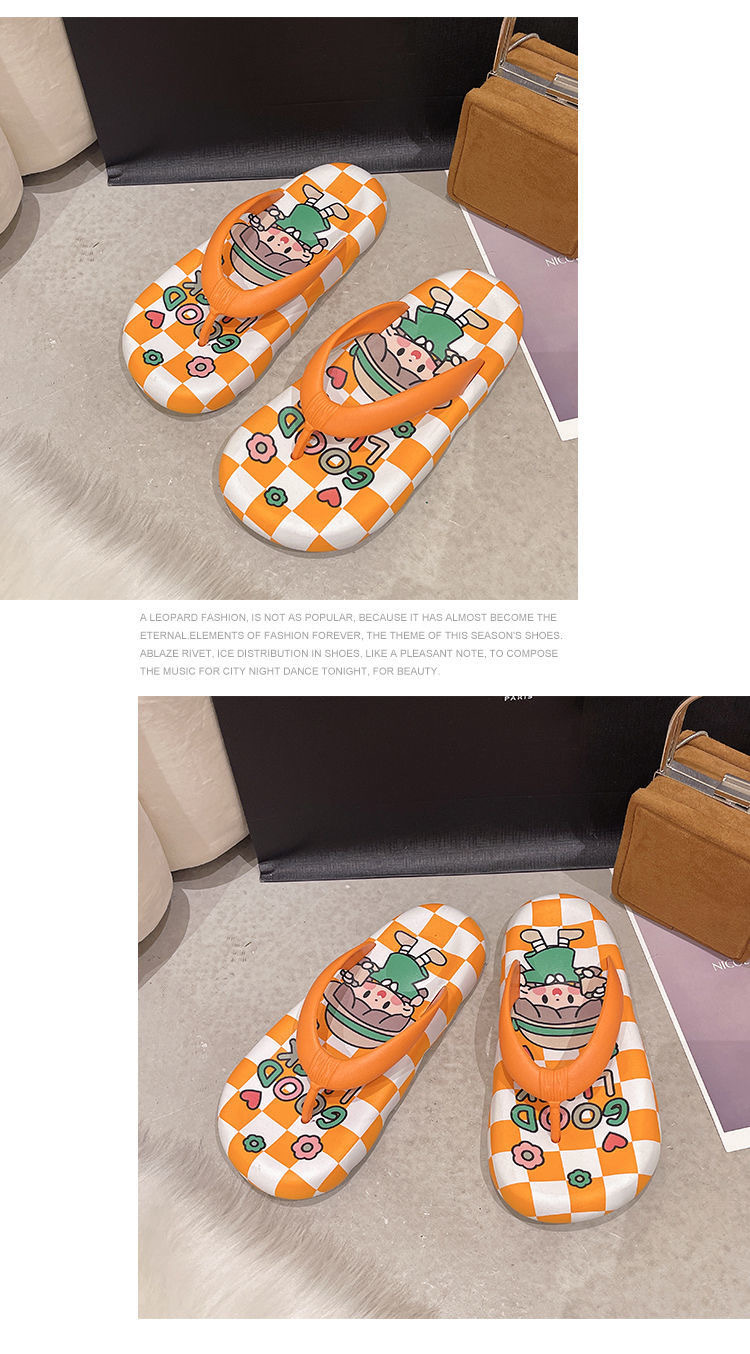 Women Summer Beach Slippers Solid Color Non-slip Latest Flip Flop Slippers