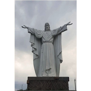 Custom White Marble Jesus <b>Religious</b> Hand-Carved for Church Garden Memorial Use White Marble Sculpture of Jesus Crucifixion <b>Statu</b> - Product Image 3