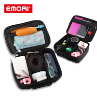 Bolsa de viaje organizadora de cables de accesorios electrónicos de poliéster multifuncional