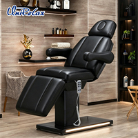 Lit de soin chauffant de luxe pour spa, fauteuil médical de salon de beauté, lit de massage électrique pour cils et visage
