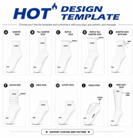 Chaussettes de yoga et de Pilates en coton antidérapantes pour femmes, chaussettes de Pilates à lanières tricotées, chaussettes de fitness et de yoga avec logo personnalisable