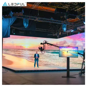 Personalizado Full Color P3.91 P4.8 Vídeo Gigante 3D Concert Stage Aluguer Outdoor LED Screen Concert Stage Background Video Wall