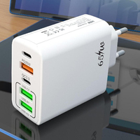 Chargeur USB C PD 5 ports 65W, charge rapide 3.0, 65W, 2 type C, 3 USB, chargeurs de téléphone portable, adaptateur d'alimentation à charge rapide