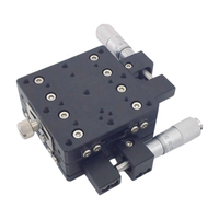 A24 Series XY Axis Manual Stage Platform Linear Stage 40x40/60x60/80x80 mm with Micrometer Head Adjustment for Optics Instrument