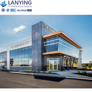 Chuyên nghiệp đúc sẵn kim loại hội thảo xây dựng công nghiệp thép nhẹ prefab kho cho văn phòng sử dụng - Product Image 1