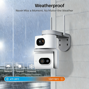 Caméra de surveillance extérieure PTZ sans fil WiFi avec audio bidirectionnel, nouveau style, double objectif 4MP, vision à distance en temps réel SuLink - Product Image 5