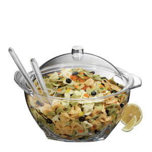Couverture de réfrigérateur pour salade en gros, bol à salade en plastique avec couvercle et fourchette - Product Image 6