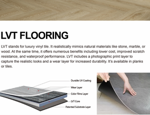 Modern Design White Oak LVT Luxury <strong>Vinyl</strong> Tile <strong>Click</strong> Lock <strong>Floor</strong> Living Room Decoration <strong>Click</strong> Flooring - Product Image 6