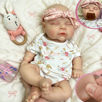 Poupée Reborn en Silicone Intégral de 18 pouces, Réaliste, Sûre pour les Enfants, Anatomiquement Correcte, Accessoire Photo, Confort Émotionnel, Vente en Gros