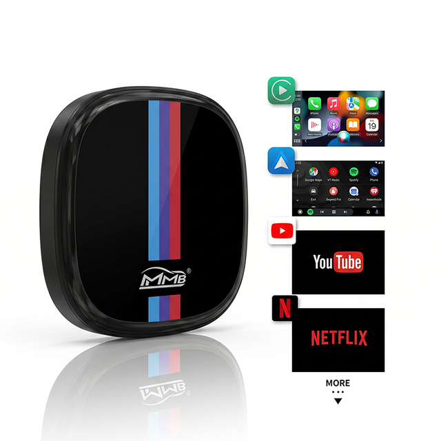 Custom OEM Wireless CarPlay/Android Auto Adapter with 8+128GB Netflix & YouTube Support Wired Wireless Solution for BMW