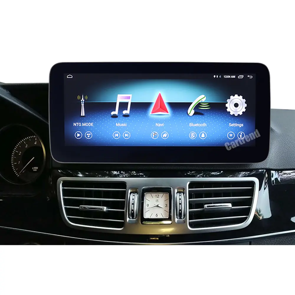 Araba multimedya navigasyon sistemi W212 android stereo cd DVD OYNATICI E sınıfı ntg radyo gps harita güncelleme desteği carplay arka kamera