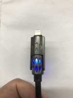 Câble de charge rapide 7-en-1 avec lumière respirante et fonction anti-moustiques parfumée, compatible avec les téléphones Huawei et Apple iPhone