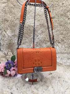 Sac à main femme en cuir de crocodile avec logo personnalisé, sac à bandoulière, articles de luxe de marque pour femme - Product Image 4