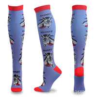 Séchage rapide et respirant taille personnalisée Sport Running femmes chaussettes de sport de compression