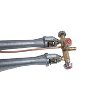 Brûleur à gaz GPL robuste en fonte facile à utiliser, 2 tuyaux, brûleur simple, cuisinière puissante pour cuisine extérieure